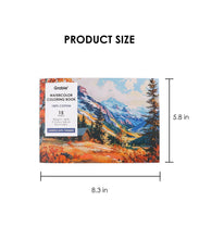 Load image into Gallery viewer, Landscape-Themed Watercolor Coloring Book