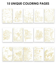 Load image into Gallery viewer, Ocean-Themed Watercolor Coloring Book