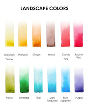 Load image into Gallery viewer, Watercolor Pocket Set Of 12 With Brush - Landscape Colors