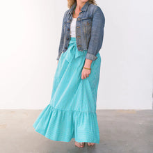 Load image into Gallery viewer, Tie Font Maxi Skirt