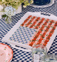Load image into Gallery viewer, Floral Flag Melamine Serving Platter with Handles