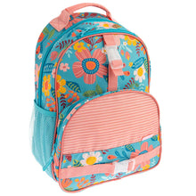 Load image into Gallery viewer, All Over Print Backpack - Turquoise Floral