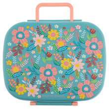 Load image into Gallery viewer, Bento Box with Removable Tray - Turquiose Floral