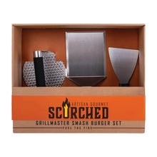 Load image into Gallery viewer, Scorched Grillmaster Smash Burger Kit | Meat Press Gift Set