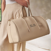 Load image into Gallery viewer, Fold-Out Garment Weekend Bag - Light Taupe