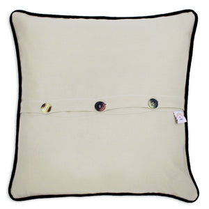 Texas Hand-Embroidered Pillow