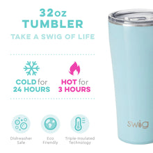 Load image into Gallery viewer, Shimmer Aquamarine Tumbler (32oz)