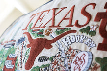 Load image into Gallery viewer, University of Texas Collegiate Hand-Embroidered Pillow