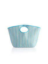 Load image into Gallery viewer, Lolita Turquoise Stripe Tote
