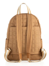 Load image into Gallery viewer, EZRA QUILTED NYLON BACKPACK, TAN
