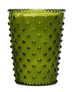 NO. 25 PEAR HOBNAIL GLASS CANDLE