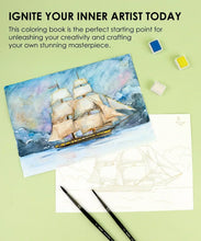 Load image into Gallery viewer, Landscape-Themed Watercolor Coloring Book
