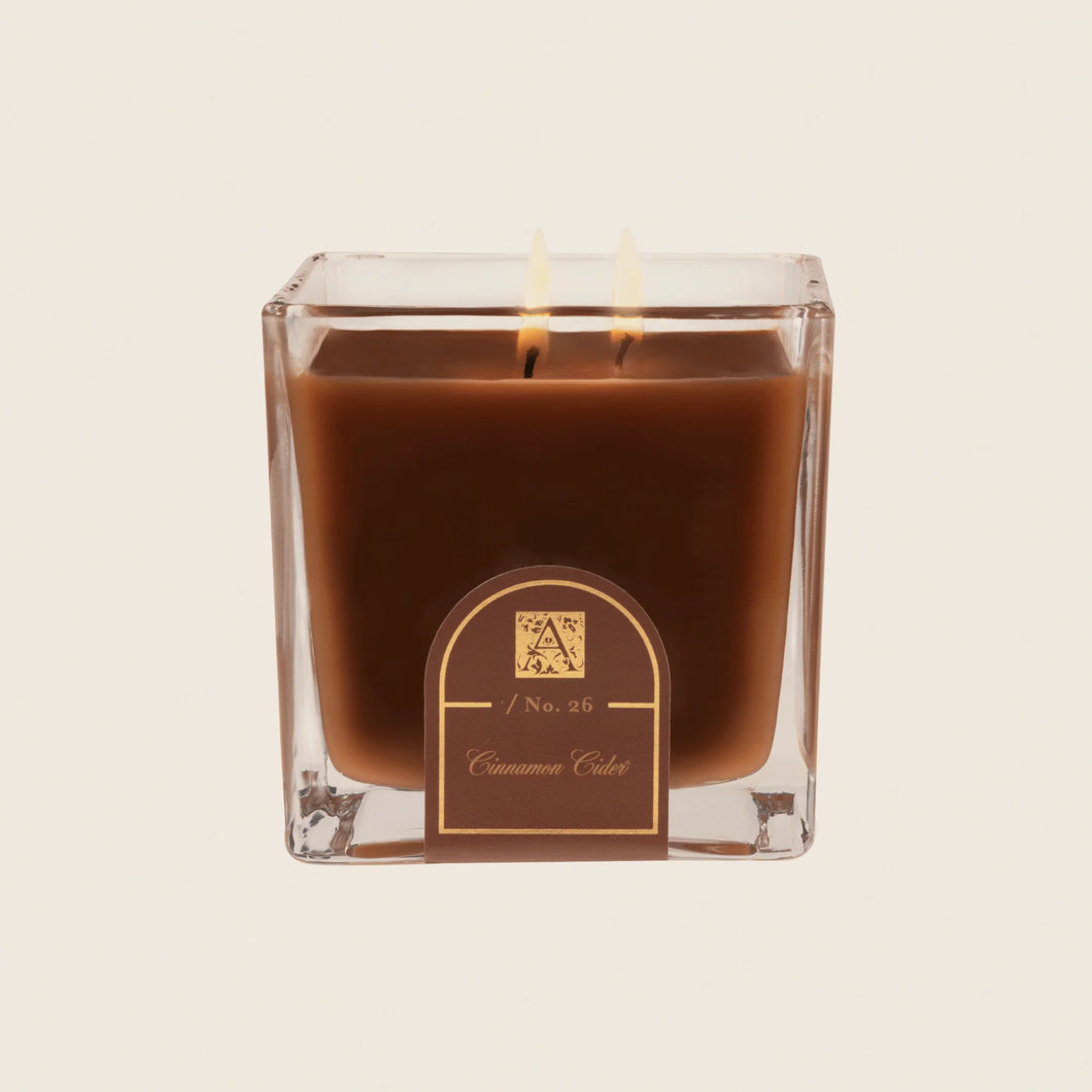 Cinnamon Cider - Cube Glass Candle