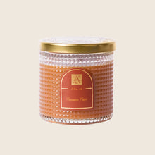 Load image into Gallery viewer, Cinnamon Cider - Textured Glass Candle with Lid
