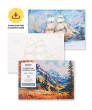 Load image into Gallery viewer, Landscape-Themed Watercolor Coloring Book
