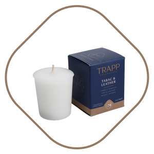 TRAPP No. 74 Tabac & Leather 2 oz. Votive Candle