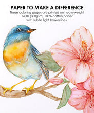 Load image into Gallery viewer, Floral-Themed Watercolor Coloring Book
