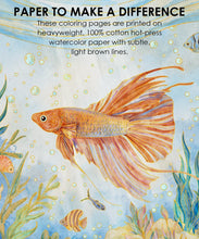 Load image into Gallery viewer, Ocean-Themed Watercolor Coloring Book
