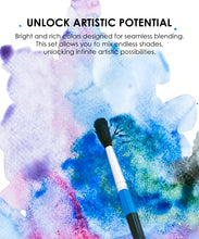 Load image into Gallery viewer, Watercolor Pocket Set Of 12 With Brush - Ocean Colors
