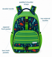 Load image into Gallery viewer, All Over Print Backpack - Green Dinosaur
