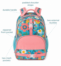 Load image into Gallery viewer, All Over Print Backpack - Turquoise Floral
