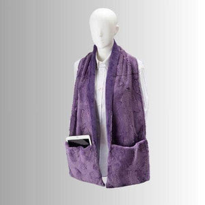 Lavender Wrap with Pockets - Dusty Plum