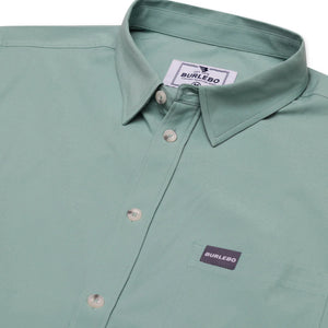 Performance Button Up - Ocean Swell