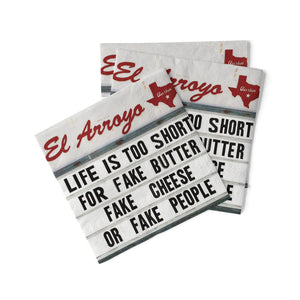 El Arroyo Cocktail Napkins (Pack of 20) - Fake Cheese