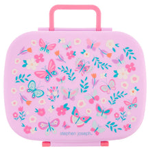 Load image into Gallery viewer, Bento Box with Removable Tray -  Lilac Butterfly
