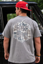 Load image into Gallery viewer, Deer Camo Rad Dad - Heather Dark Grey Shirt
