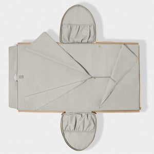 Fold-Out Garment Weekend Bag - Light Taupe