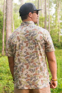 Performance Polo - Driftwood Camo