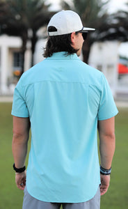 Performance Button Up - Chalky Mint