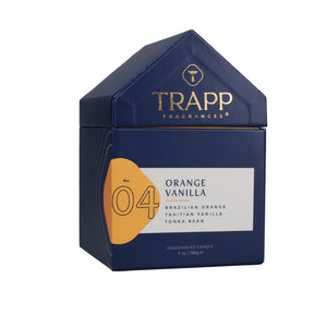 TRAPP No. 4 Orange Vanilla 7 oz. Candle in House Box