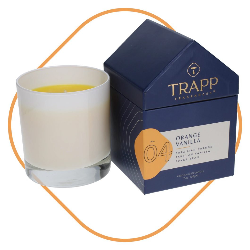 TRAPP No. 4 Orange Vanilla 7 oz. Candle in House Box