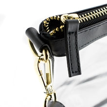 Load image into Gallery viewer, Small Crossbody - Clear PVC with Gold Accents
