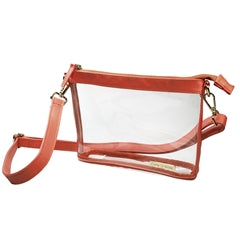 Small Crossbody - Clear PVC with Gold Accents