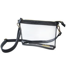 Load image into Gallery viewer, Small Crossbody - Clear PVC with Gold Accents

