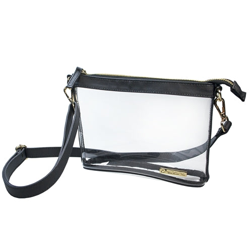 Small Crossbody - Clear PVC with Gold Accents