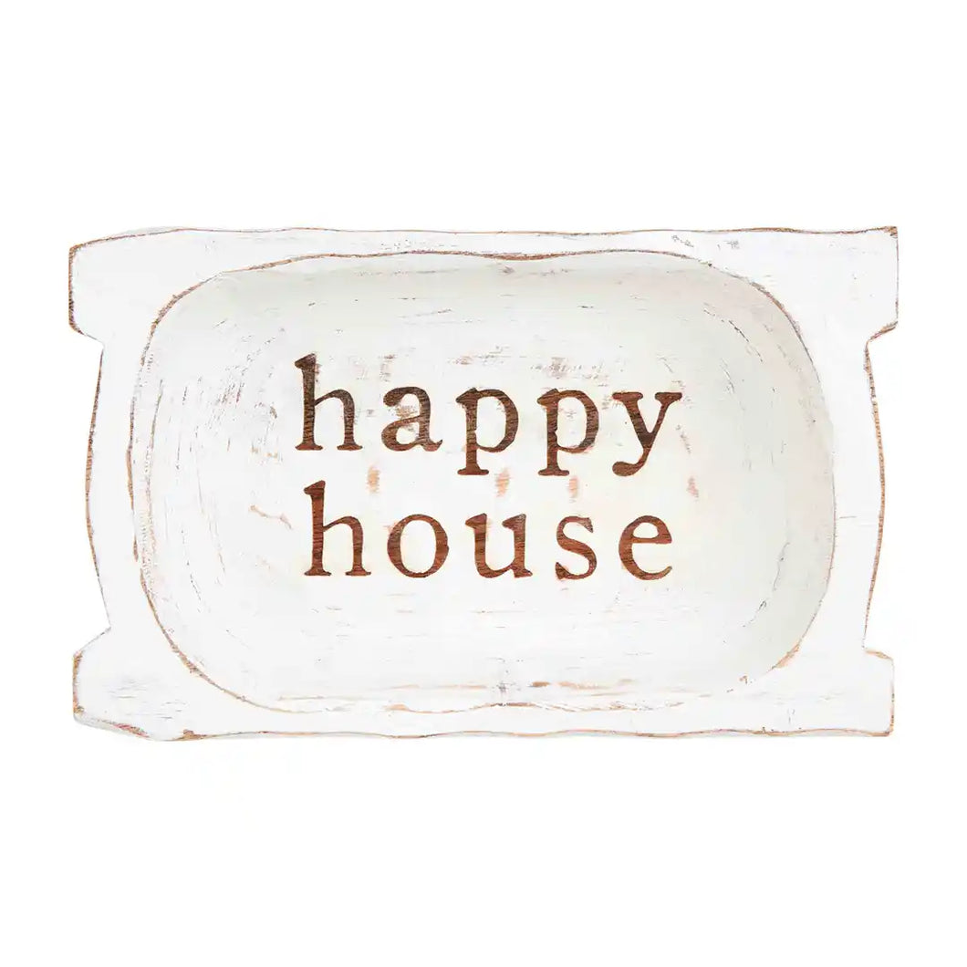 Happy House Dough Bowl Plaque