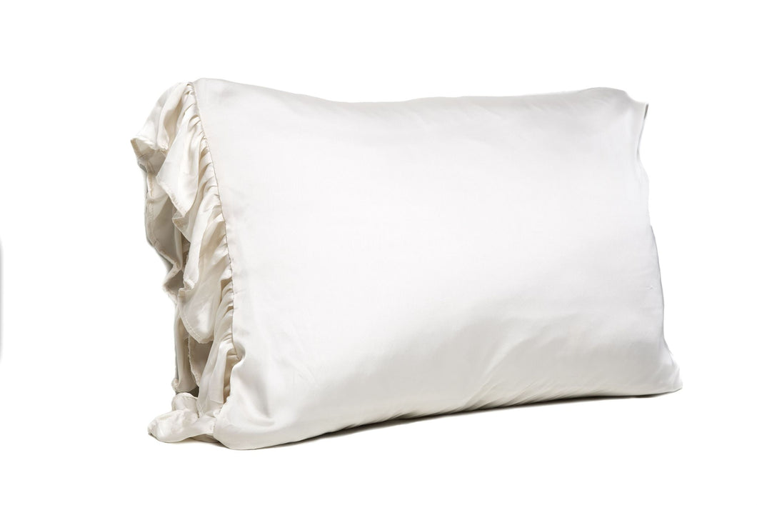 Silky Ruffle Pillowcase