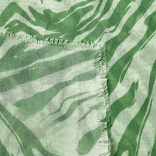 Load image into Gallery viewer, Green Zebra Stripe Scarf
